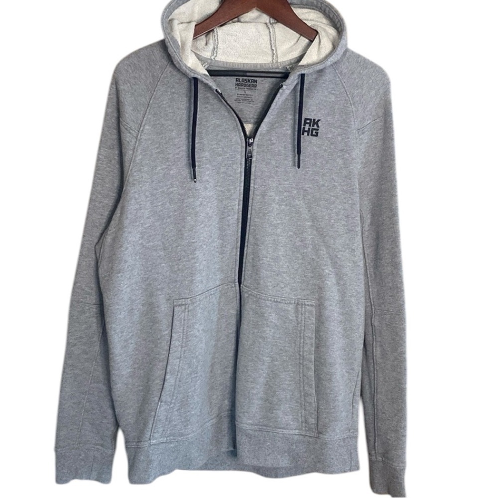 Alaskan Hardgear by Duluth Trading Co Gray Full Zip Hoodie- size L